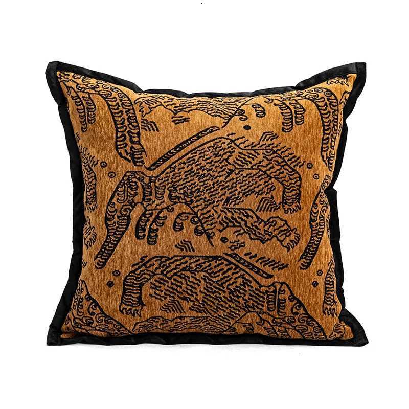 Pillow Case Light Luxury case Maillard Sofa Coffee Black Panther Dutch Velvet case 45CM Home Decor Throw Cushion Covers C251028