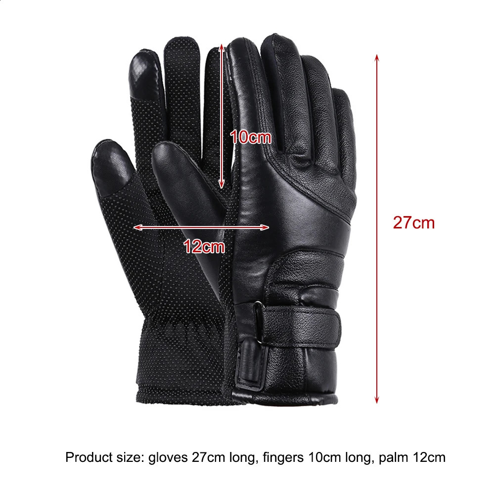 Heated Full Finger Mittens Touch Screen USB Electric Heating Gloves Ergonomics Constant Temperature for Indoor Home Outdoor 251027