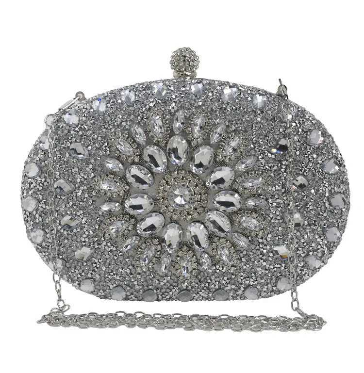 Crystal Diamond Women Clutch Evening Bag Wedding Crystal Ladies Purse Female Sparkly Wallet for Wedding Party H251027
