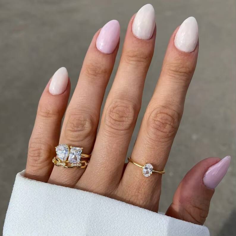 Goldleaf Jewellery 14k Solid Yellow Gold Double Stone Wedding Ring Rectangle Cut Pear Cut D VVS Moissanite Bride Ring Engagement