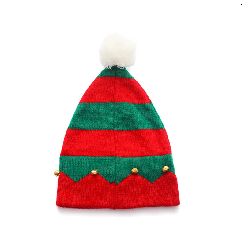 Bell Shaped Woolen Ball Christmas Hat For Both Men And Women Warm Knitted Woolen Hat For Autumn And Winter Santa Claus 251024
