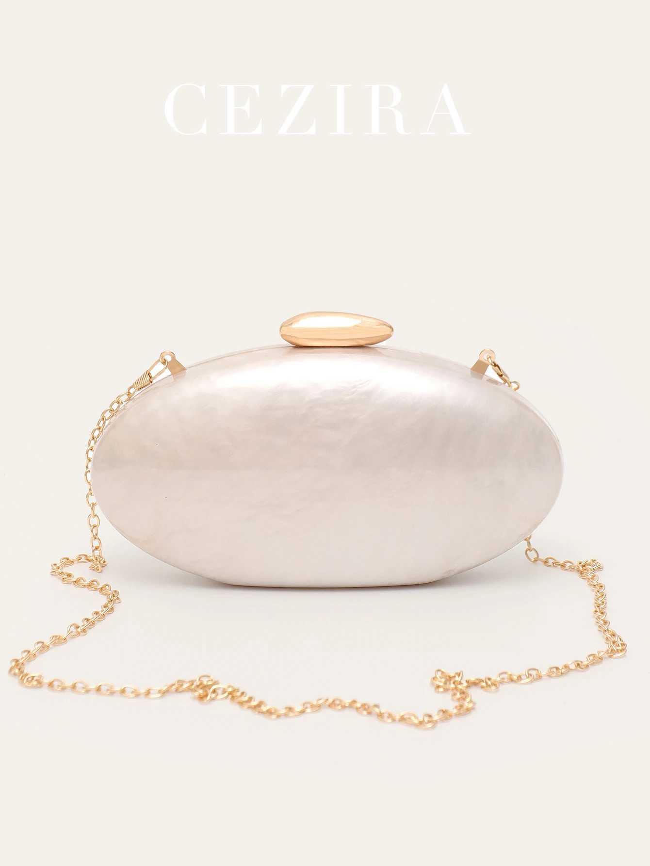 Womens Fashion Evening Clutches Plain Acrylic Long Chain Cross body Handbag Oval Shaped Fits Phone Wedding Banquet Party H251027