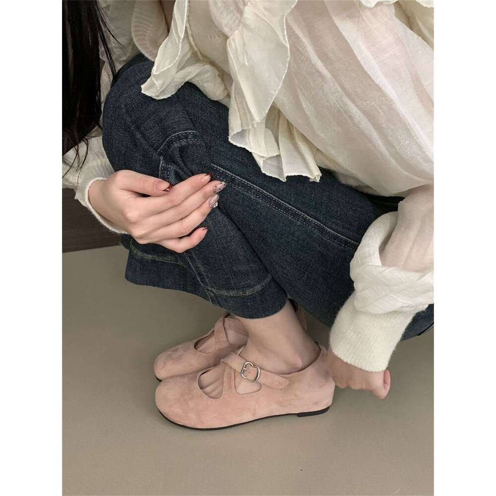 2025 Autumn and New French Style Elegant Hidden Designer Shoe Heel Evening Cross Strap Buckle Single Shoes