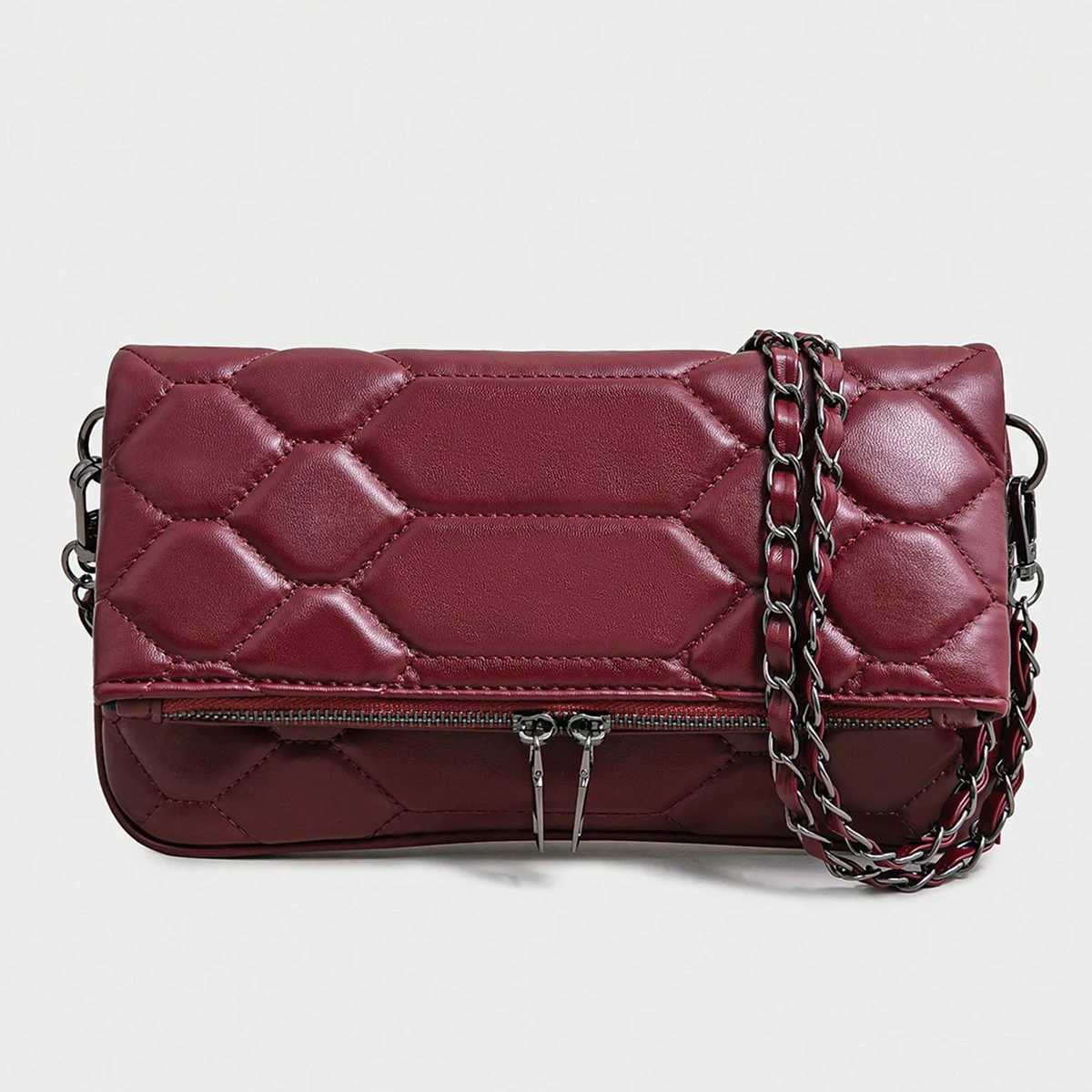 Classic fashion chain shoulder bag simple and versatile elegant messenger bag suitable for work commuting and shoppingT251028