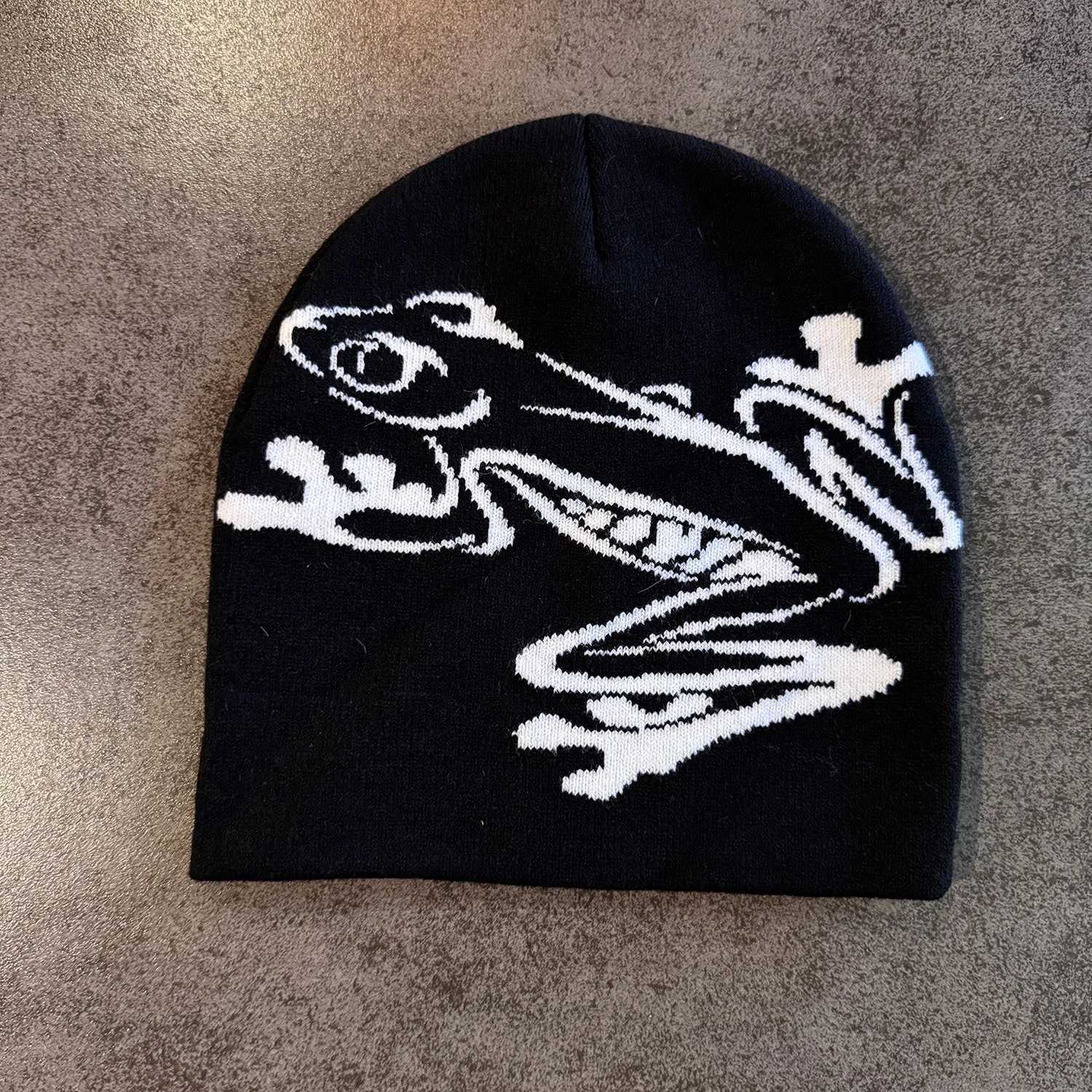 Frog Pattern Jacquard Beanies Wen Men Winter Autumn Outdoor Keep Warm Cold Gorras Hip Hop Knitted Hat Skiing Windproof Bonnet X251028