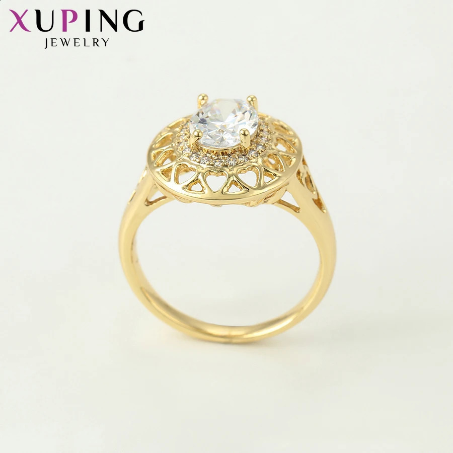 Xuping Big Engagement Ring for Women Jewelry Wedding Arrival Rose Gold Color Plated Gifts Wholesale 16107 251023