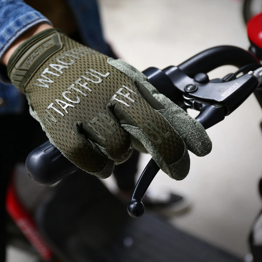 Men Camouflage Tactical Full Finger Gloves Touch Screen Airsoft Sports Riding Hunting Hiking Bicycle Cycling Paintball Mittens 251027