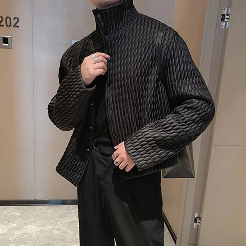 Highlevel Lightweight Cotton Coat for Mens Casual Ruffian Handsome Short Parkas Korean Winter Fashion Padded Jackets 251015