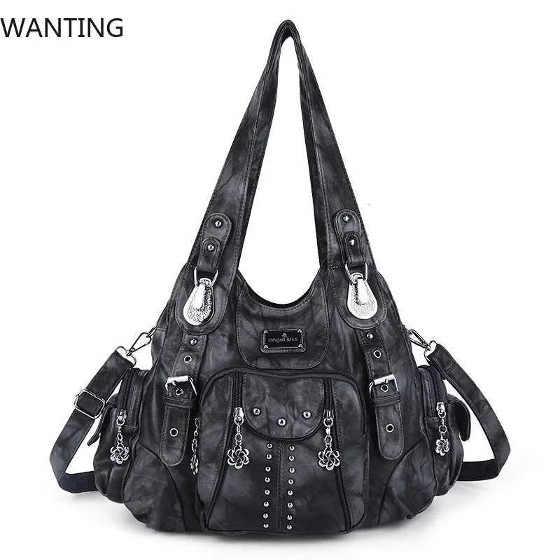Women Fashion Handbags Women Shoulder Bags PU Leather Handbag Female Satchel Bigcapacity Shoulder Purse Bag Bolsa FemininaW251028