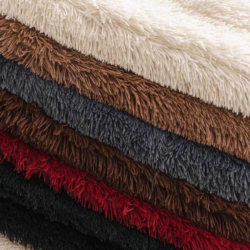 Solid Soft Faux Fur Sofa Cushion Anti Slip Sofa Protective Cover for Autumn and Winter Thick Warm Home Textiles for Living Room C251028