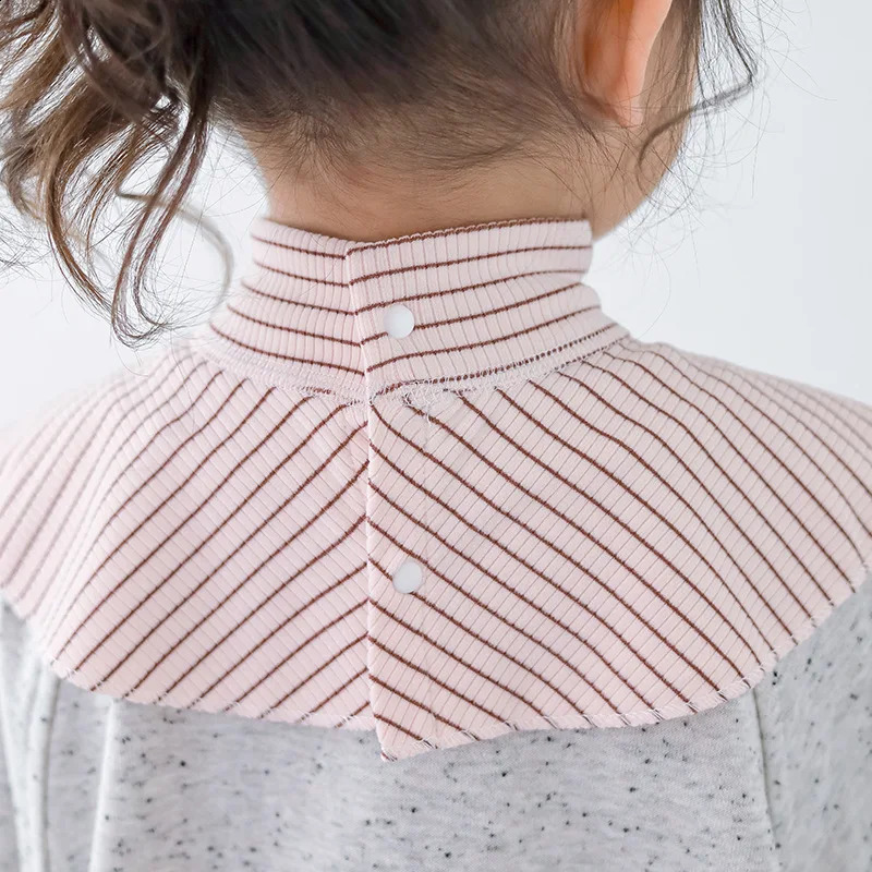 Toddlers Convertible Collar Neck Warmer Autumn Soft Cotton Windproof Fleece Lined Scarf INS Sporty Fashion Unisex Baby Scarf 251027