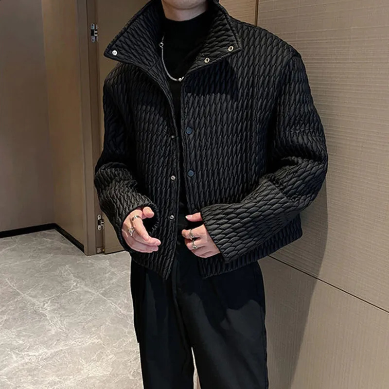 Highlevel Lightweight Cotton Coat for Mens Casual Ruffian Handsome Short Parkas Korean Winter Fashion Padded Jackets 251015