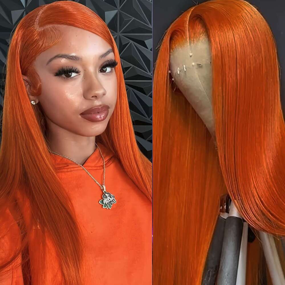 Women's 28 Inch Sky Blue Straight Synthetic Front Wig, High Temperature Fiber, Glueless HD Frontal, Soft Silky Hair For Halloween, Party, Cosplay