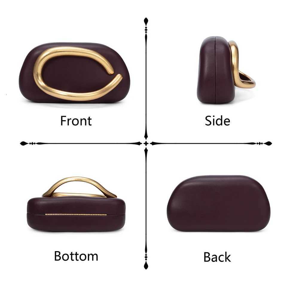 PU Leather Fashion Box Clutch Handbag Women Evening Banquet Bags Wedding Party Chain Crossbody Shoulder Bag Dinner Purses H251027