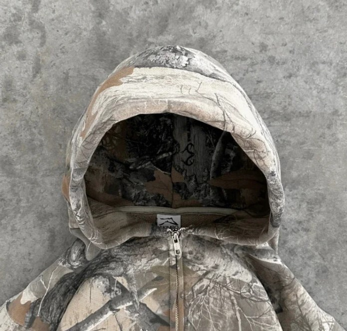 Designer Men's Y2K Retro zip up Hoodies Men Jacket Camouflage Pattern zipper Sweatshirt Coat High Street Hip Hop Streetwear sweatpants Oversized 