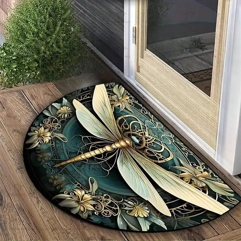 VIKAMA 1PC Retro Pattern Welcome Door Mat Indoor And Outdoor Carpet Home Decoration Bedroom Kitchen AntiSlip Floor 251028