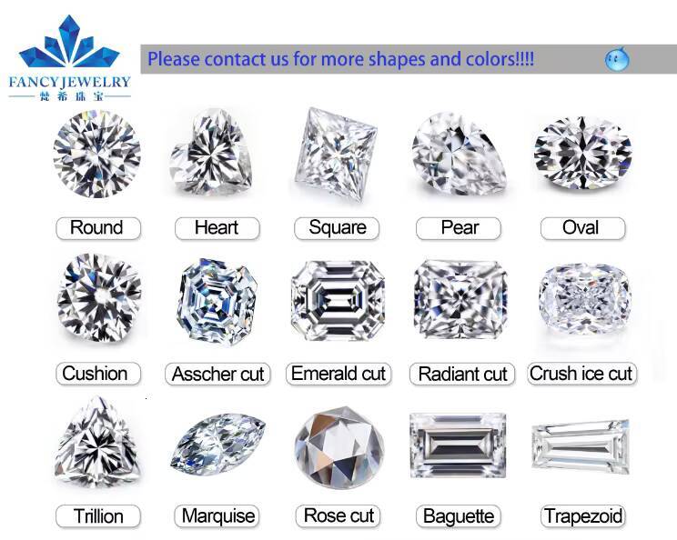 Fancy Jewelry Customize 14k Moissanite Pendant 1ct White D Color Diamond Necklace Jewelry Engagement Birthday Party Gifts