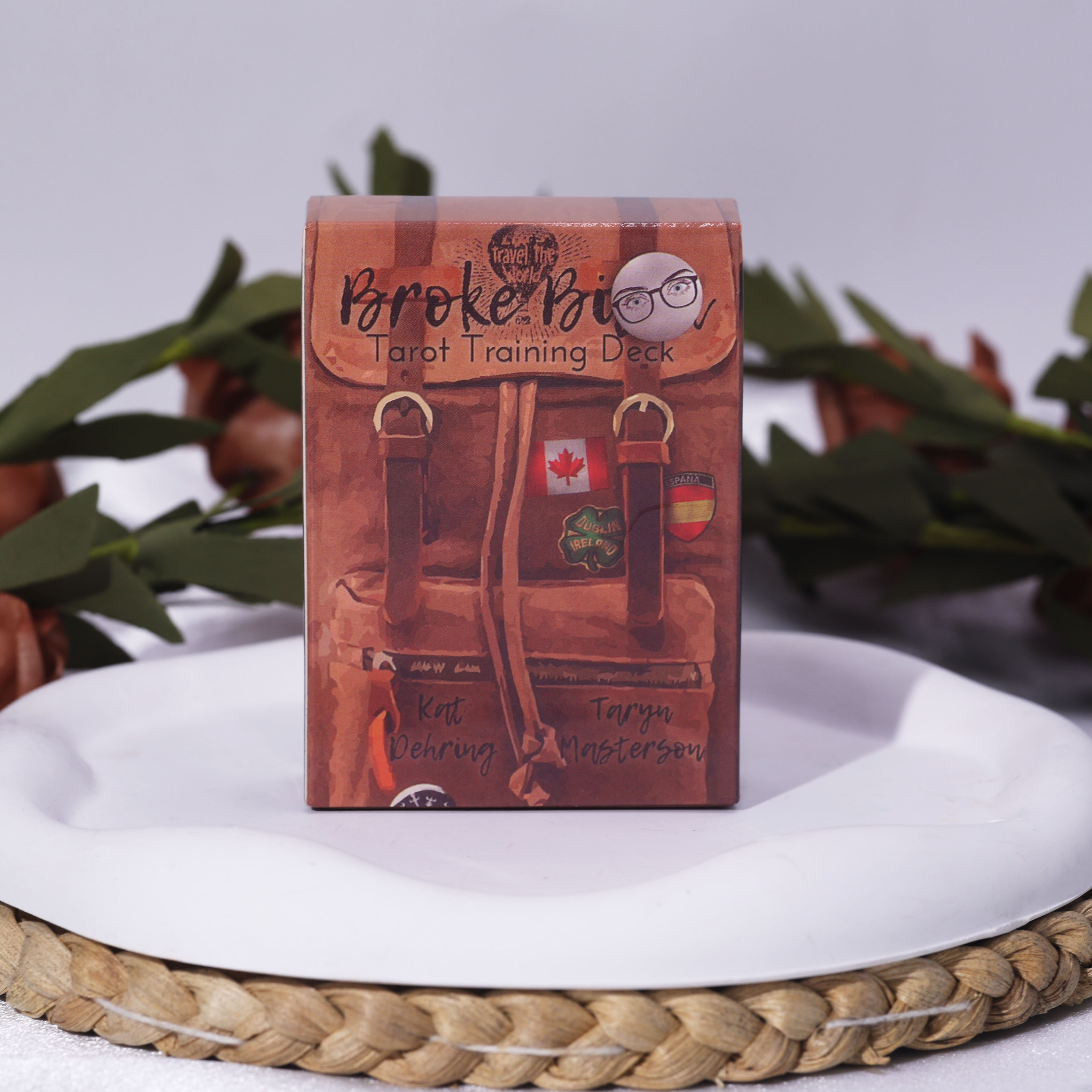 Broke B Tarot Training Deck by Kat Dehring & Taryn Masterson - Travel-Themed Divination Cards for Tarot Learners & Occult Enthusiasts Seeking Insight & Skill Building
