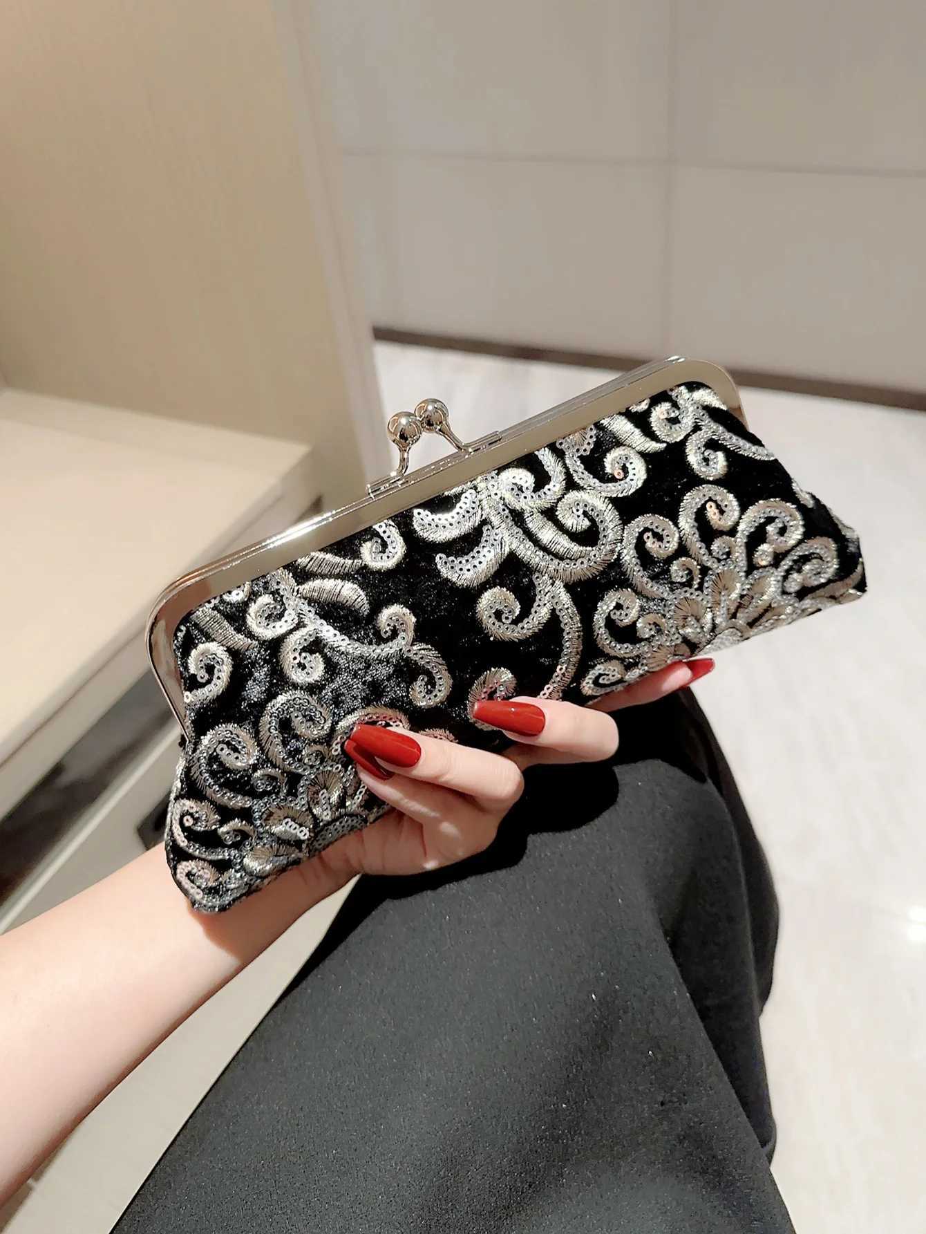 Womens Sequin Evening Bag Evening Bag Sparkling Party Clutch Prom Bag Evening Bag Dress Bag H251027