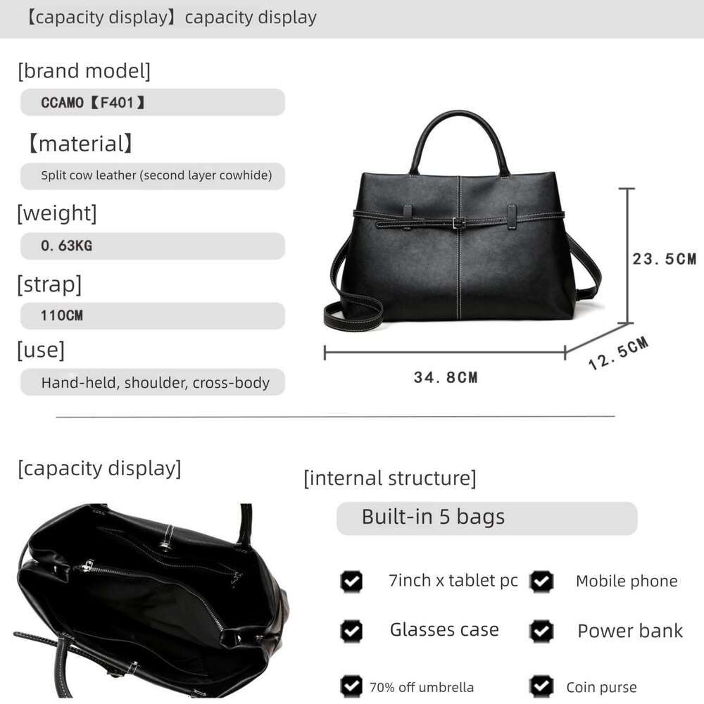 Luxury bag CCAMO Women s New Handbag High end Niche Commuter Bag