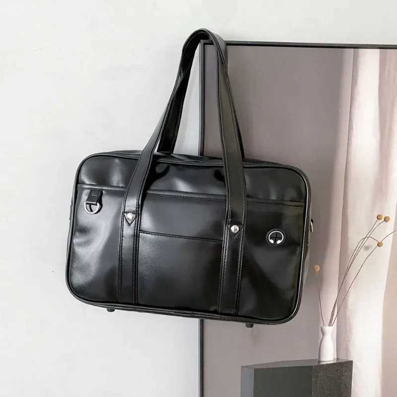 Japanese Casual PU Shoulder Bag Junior High School Students School Bag Handbag Anime Uniform Bag Tote Bags for Women BolsosW251028