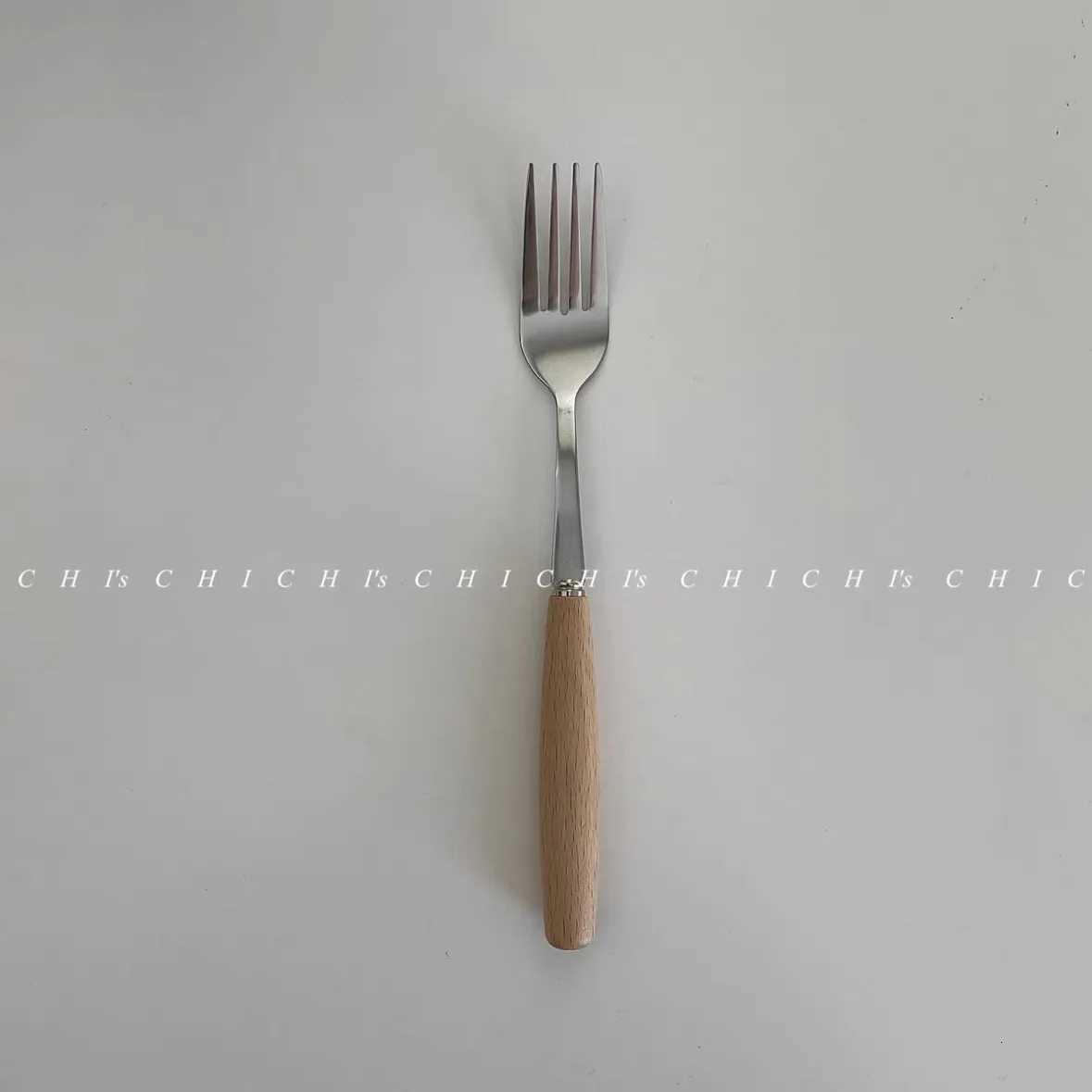 234pcBoxpacked Flatware Sets Stainless Steel Imitation Wood Handle Knife Fork Spoon Mirror Cutlery Chopsticks Kitchen Dinner Y251025