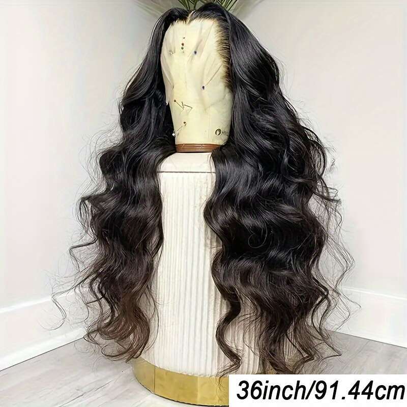 Front Pre Plucked 250% Density 100% Human 360 Full HD Lace Frontal Body Wave Wig Women With Hair Cosplay Party Costume For Daily Use Wigs