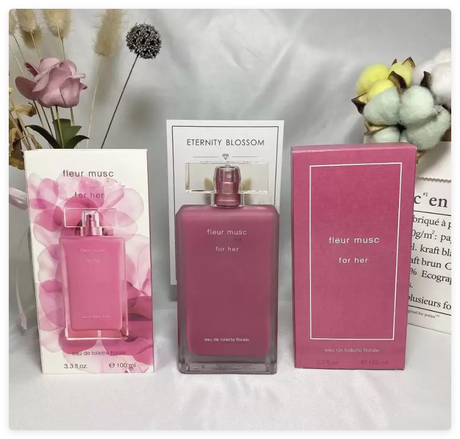 New For Her Perfume 100ml Musc Noir Rose Perfumes Women Fragrance 3.3fl.oz Eau De Parfum Long Lasting Good Smell EDP Floral Woman Cologne Spray Body M