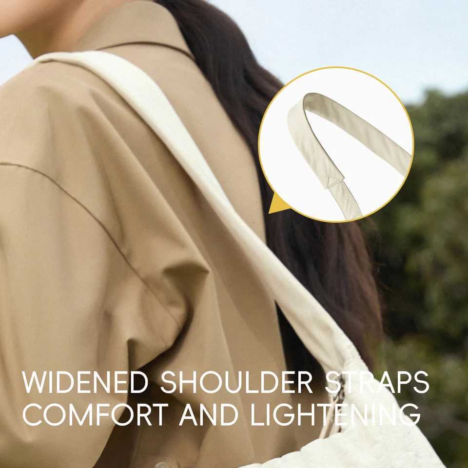 LEFF Womens Shoulder Bag Fashion Canvas Nylon Large Capacity Shoulder Bags Casual Commuting Cross Bag Solid Color Travel BagT251028