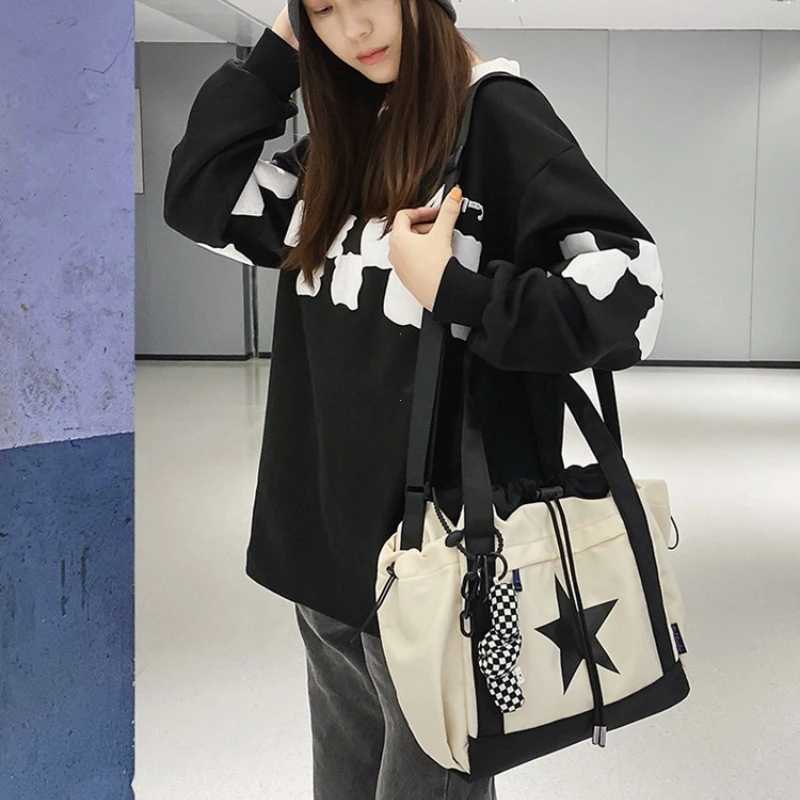 Women New Crossbody Bag Wholesale Large Capacity Couple Shoulder Bag New Casual Nylon Tote Bag Luxury Drawstring Handbag 2025W251028