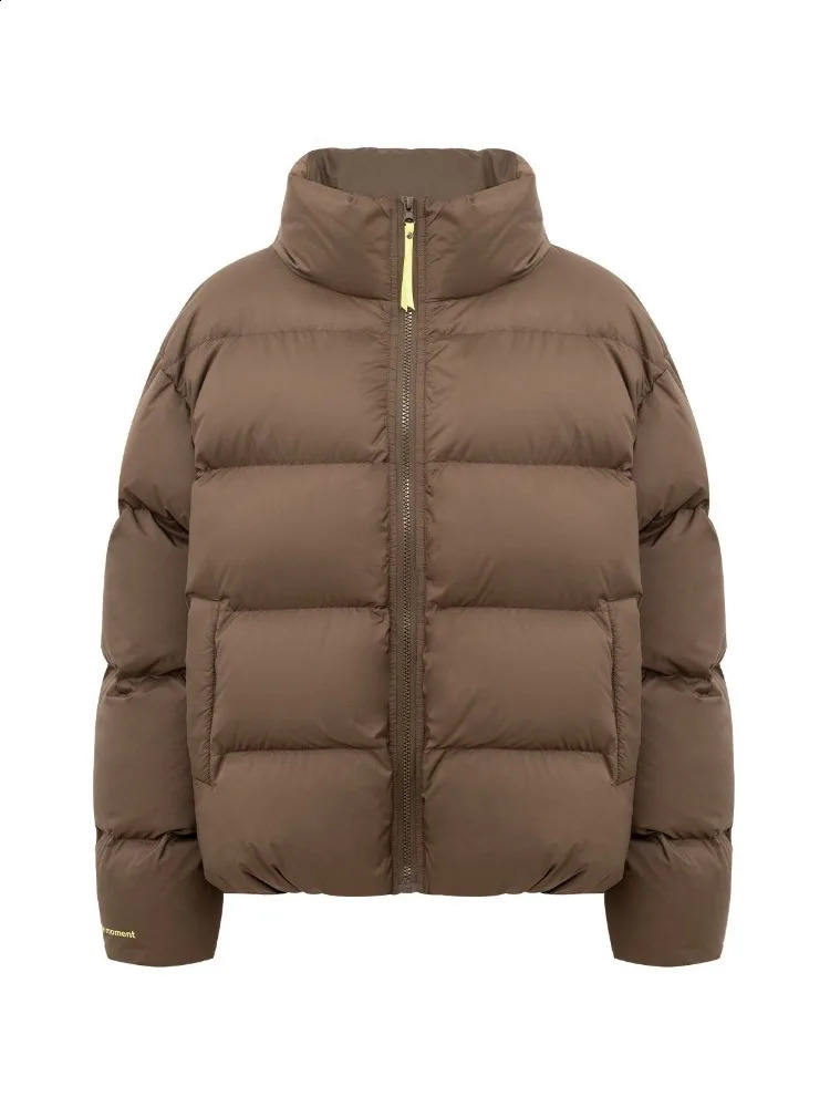 Winter Green Short Bread Parkas American Stand Collar Sports Casual Cotton Padded Coats Soft Warm Trendy Streetwear 251015