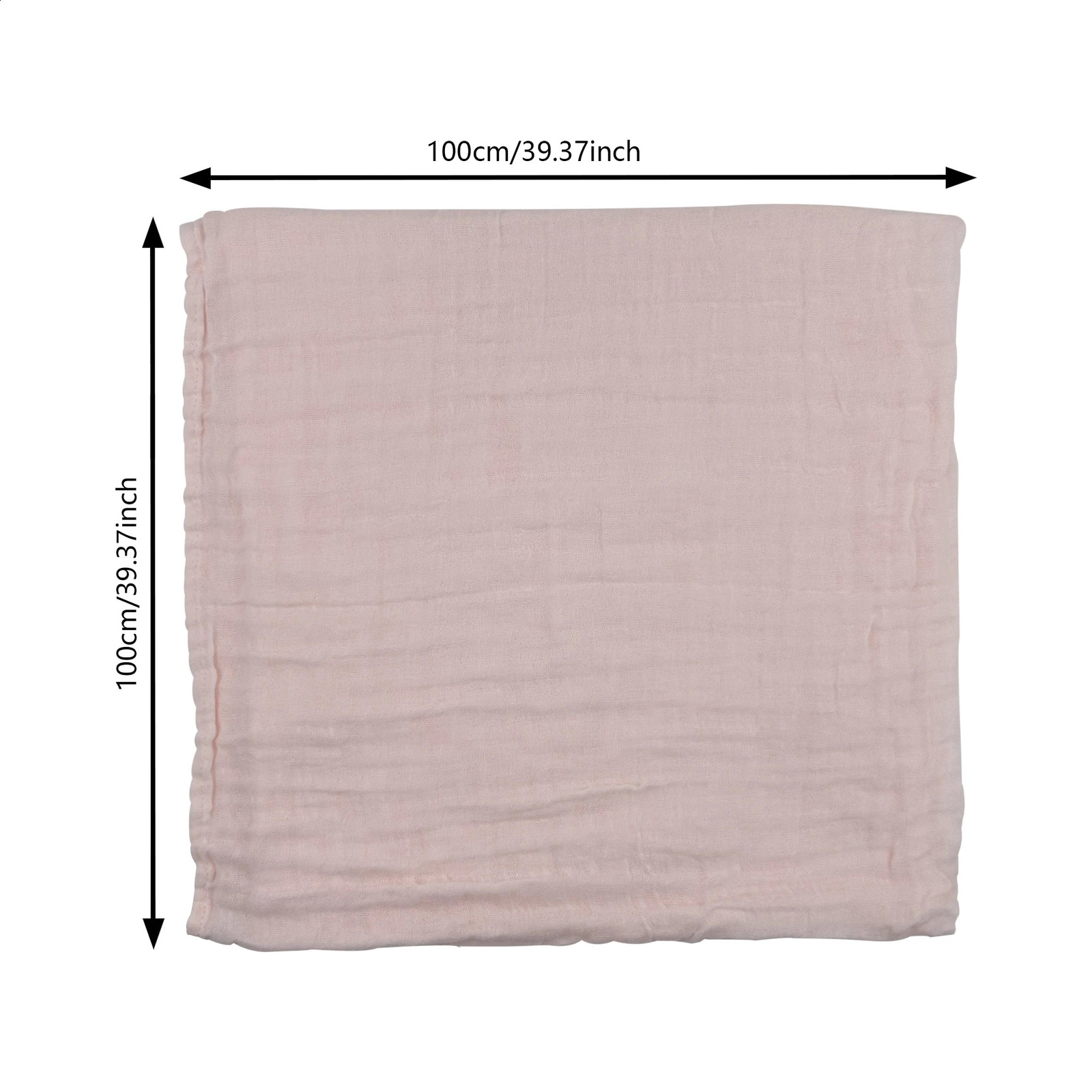 100cm100cm 2 Layers Baby Receive Blankets born Muslin Cotton Swaddle Bedding Infant Bath Towel Sleeping Mat Birthday Gift 251027