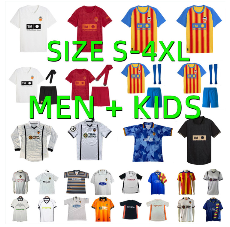 1995 1996 1997 1999 2000 2001 2006 2007 Valencias MENDIETA Romario Retro Soccer Jerseys 2025 2026 Aimar HUGO DURO G. A.ALMEIDA Gaya PEPELU GUERRA Football Shirt Men kids