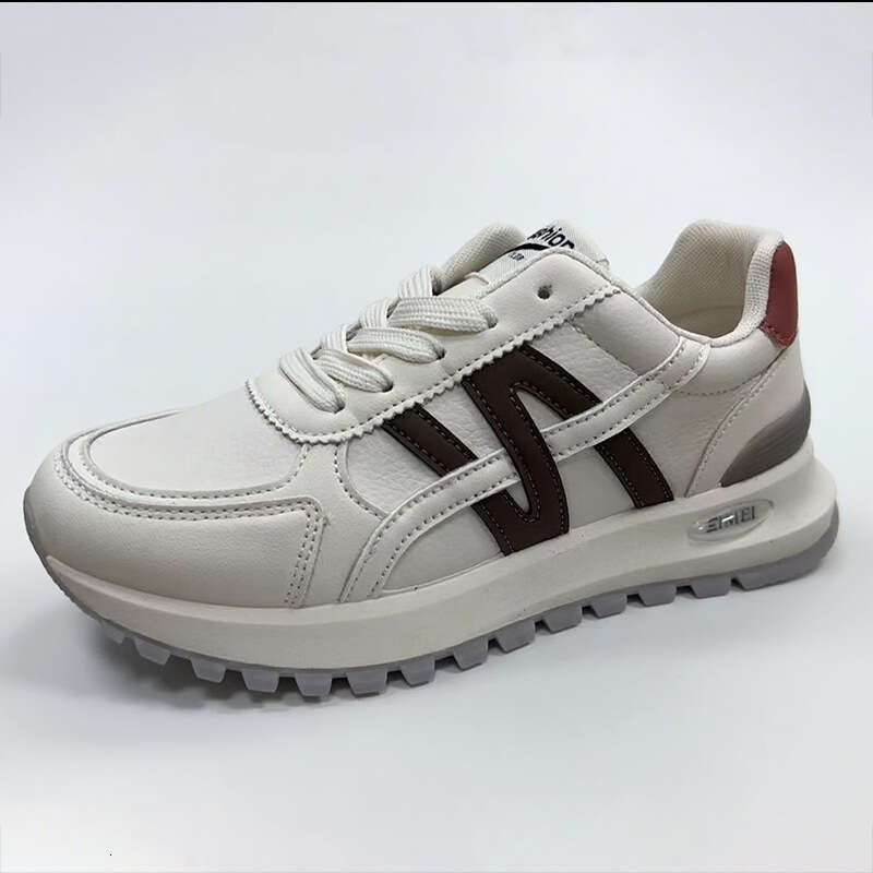 Genuine Leather White Sneakers for Women 2025 Summer New Versatile Casual Sports Lightweight Breathable Cushioned Shoes