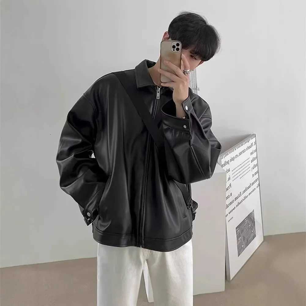 Mens Leather Jacket Mens Biker Jacket Motorcycle Fashionable Waterproof Jacket Waterproof for Rain Motorcyclist RetroT251029