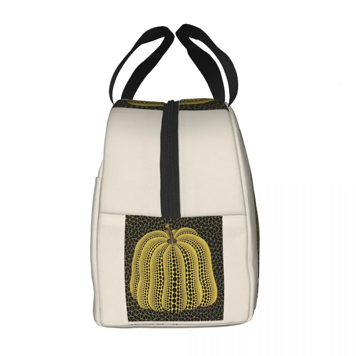 Yayoi Kusama Pumkin Forever Insulated Lunch Bag for Camping Travel Abstract Art Portable Cooler Thermal Lunch Box Women 251029