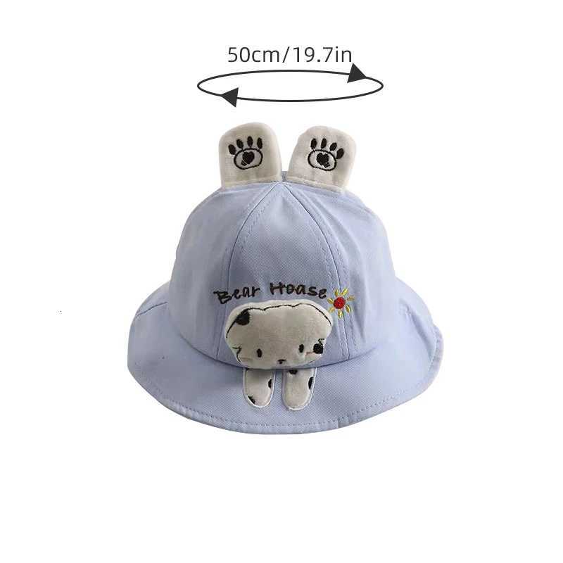 Cartoon Animal Ears Baby Bucket Hat Cute Soft Cotton Infant Boy Girl Fisherman Cap Casual Toddler Kids Sun Hats251028