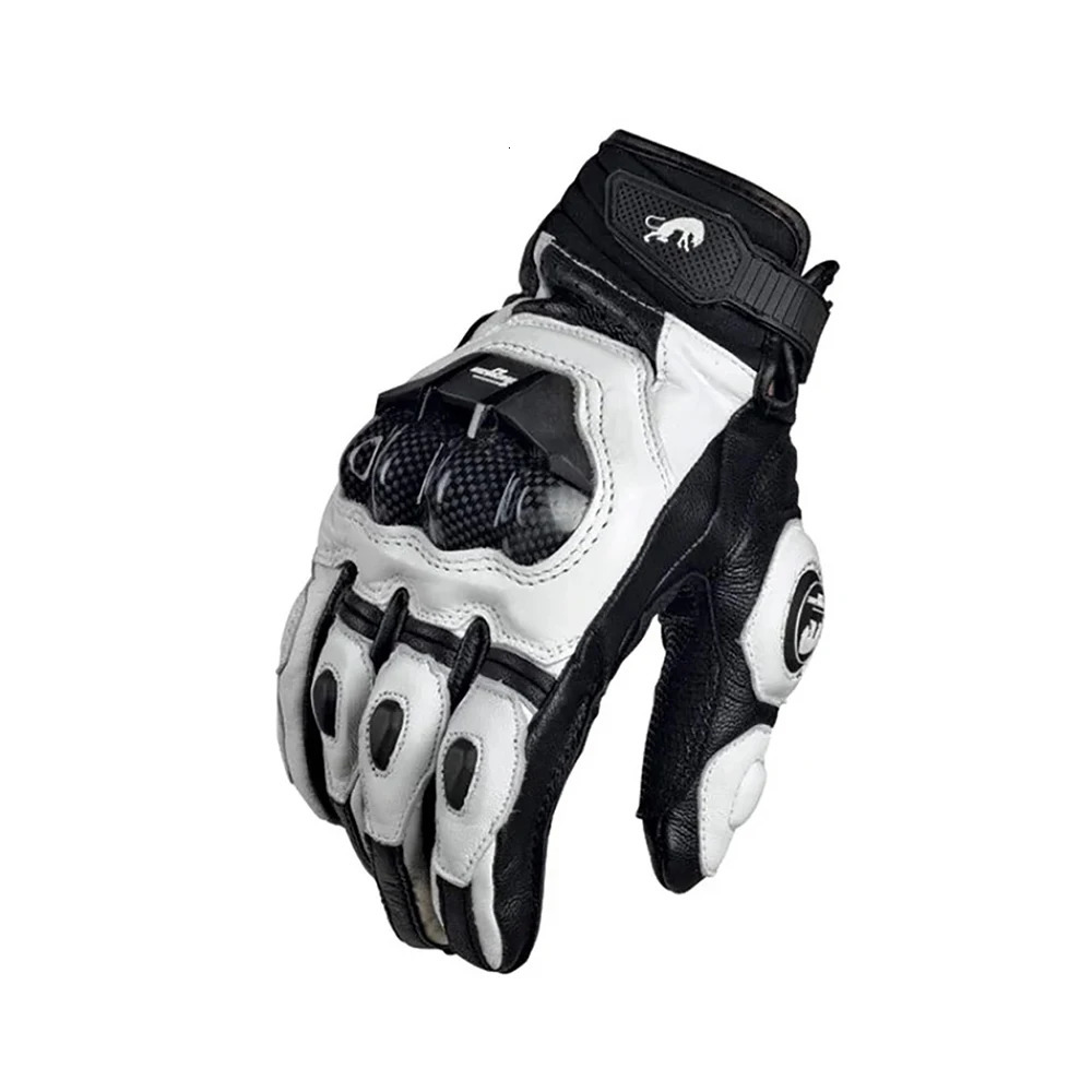 High Quality Genuine Leather Gloves Mens Luva Riding Moto Motorcycle Glove Guantes Protection Racing MOTO Protective Equipment 251013