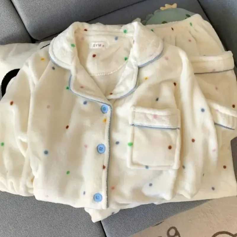 Plus Size Fluffy Winter Pajamas Womens Home Clothes Set Thickened Warmth Sleepwear with Running Dogs Design Cozy Indoor SuitT251029