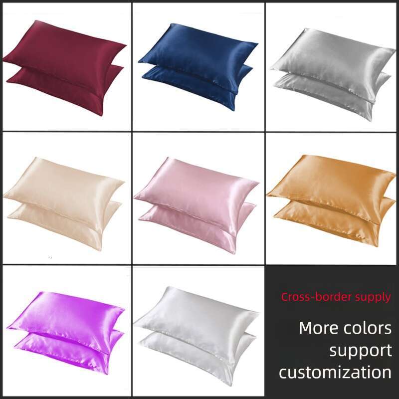 Satin faux silk pillowcase, smooth, lightweight, and non-pilling