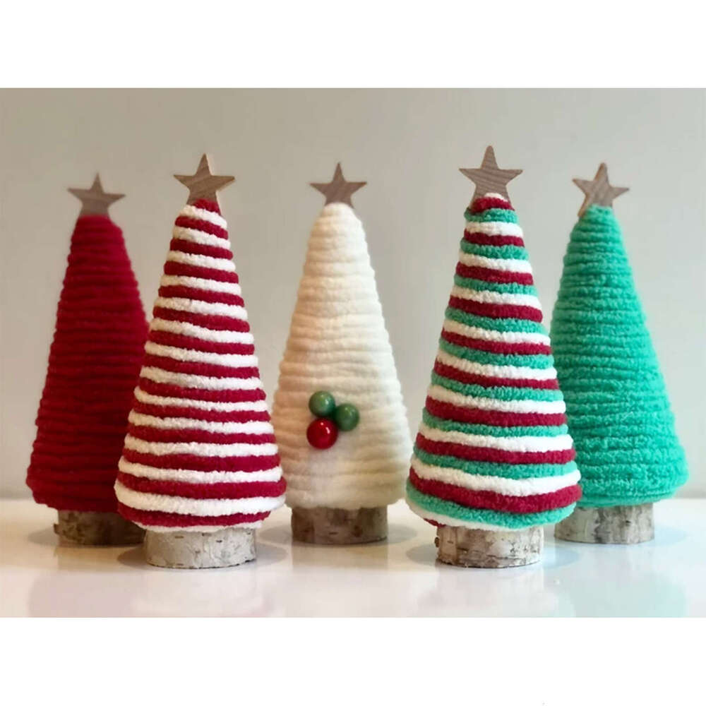 Mini Christmas Tree Table Shelf Scene Layout Decorations Tray Ornaments