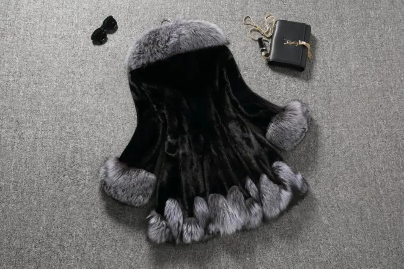 Hooded Loose Faux Fur Jacket Women Thick Autumn Winter Korean Maxi Coat Long Warm Fur Parkas Bontjas Furry Outerwear 251029