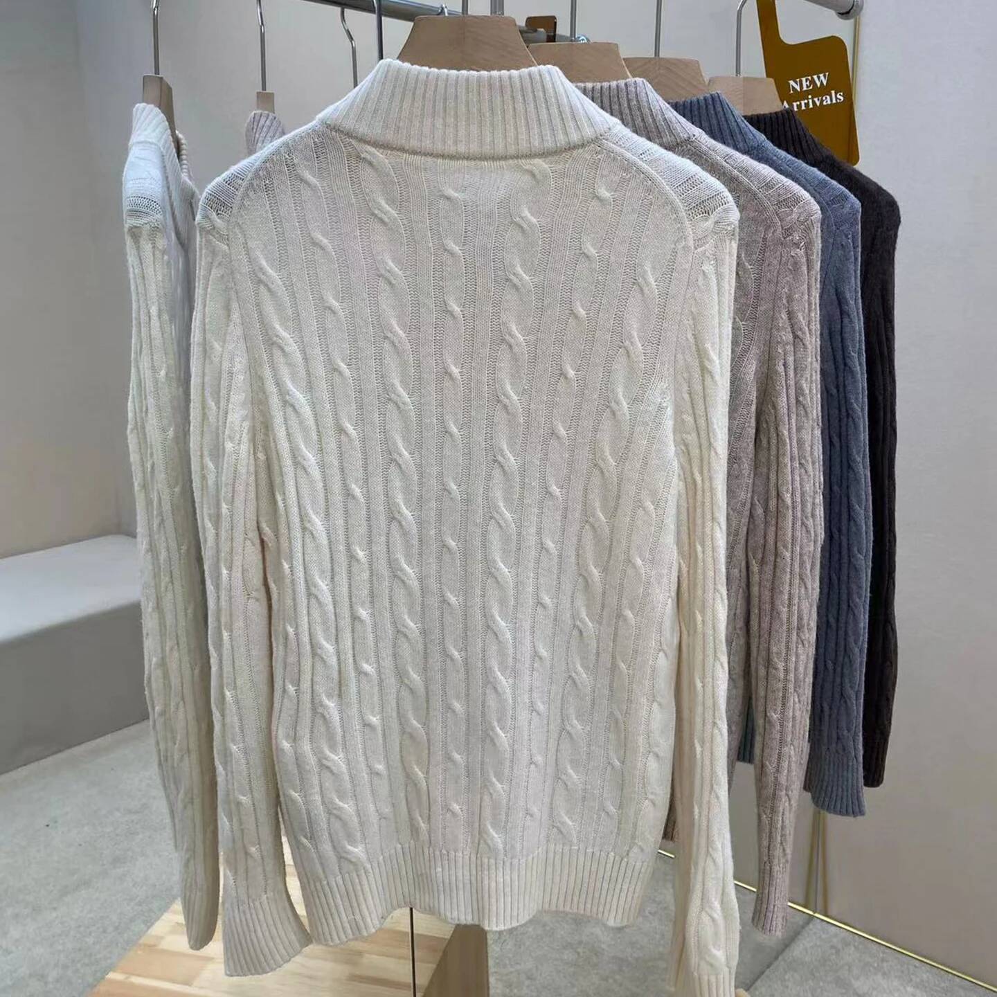 Twist Textured Wool Cashmere Men's Cardigan Jacket
