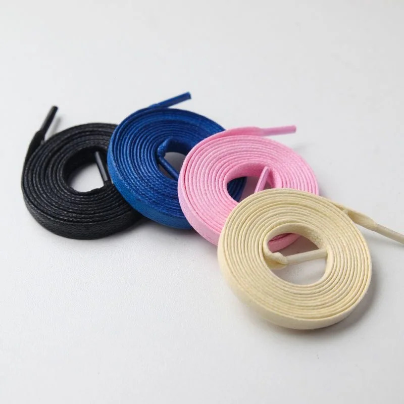 High Quality Flat Cotton Shoelaces For Sneakers Sport Casual Basketball Shoes Laces Beige Black White Shoestrings Dropship 251029