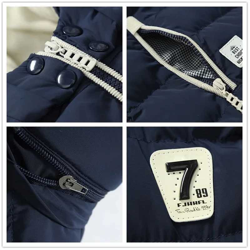 5XL Men Winter Vests Hat Detachable Down Vest Casual Waistcoat Sleeveless Jackets Male Hooded Vest Outwear Warm Coats Windproof W251029