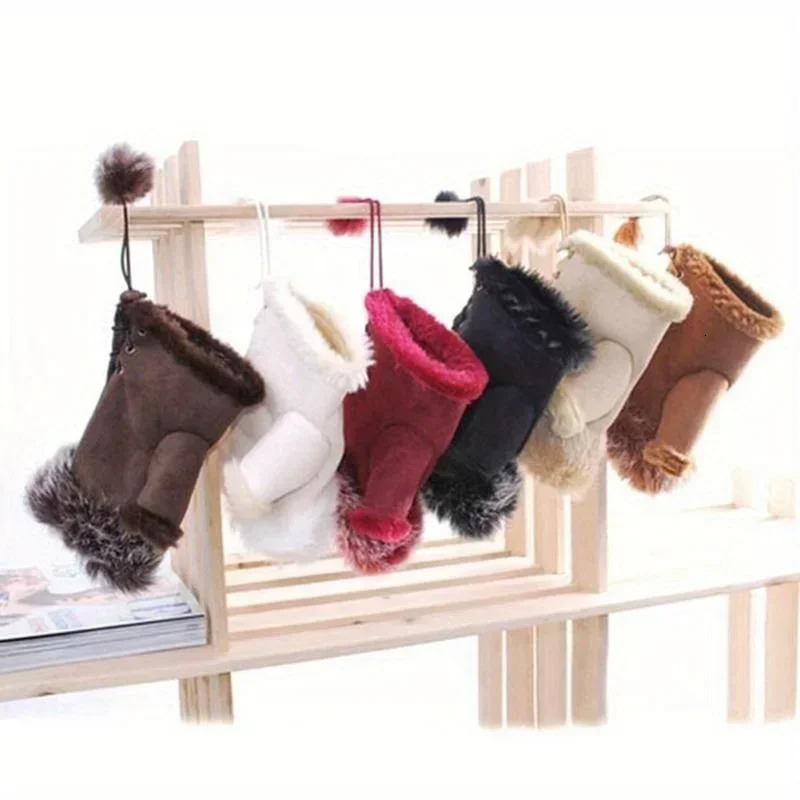 Fashion Womens Faux Rabbit Fur Hand Wrist Warmer Half Finger Gloves Winter Glove 251029