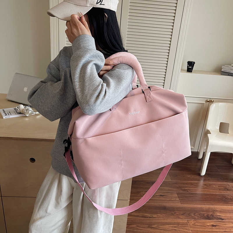 Handheld Travel Bag for Women, Lightweight Large Capacity Travel Luggage Bag, Maternity Bag, Dry and Wet Separation Sports Gym Bag