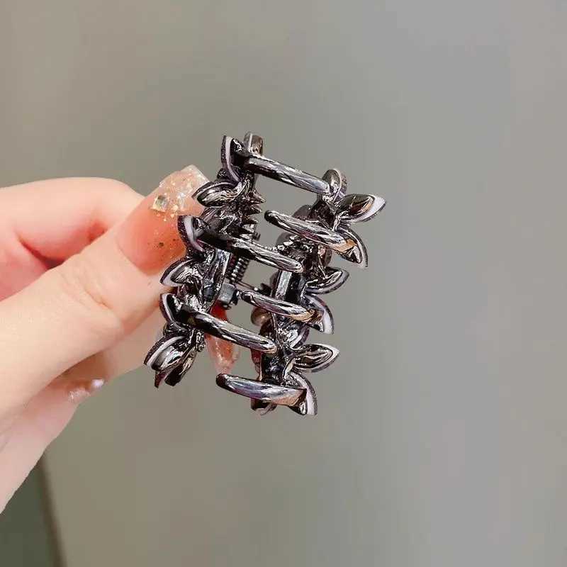 1pc Water Diamond Glass Flower Hairpin High Grade Grip Clip Small Exquisite Shark Clip Temperament Hair ClipW251028