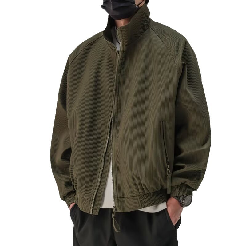 Stand Collar Workwear Jacket For Men Designer Jacket New Spring And Autumn Simple Loose Casual Versatile Couple Jacket Top