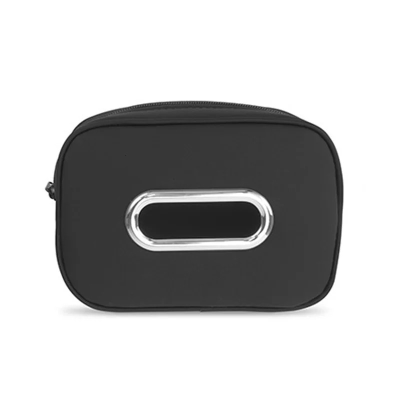 1pc PU Leather Car Tissue Box Elegant Stitching Durable Armrest Organizer Compact Efficient Space Use 251029